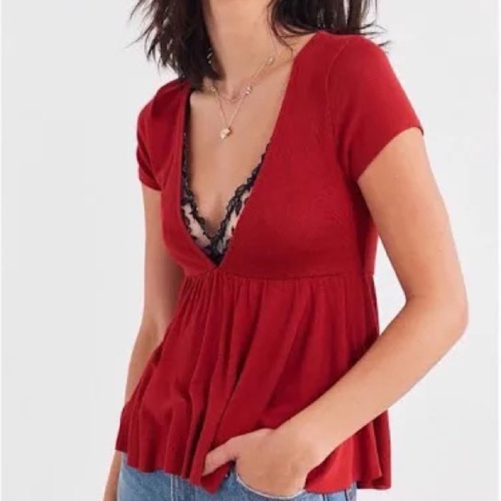 Red Urban Outfitters T-shirt. Size M.